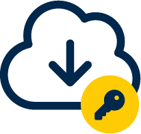 cloud with key