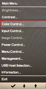 Color Control Option