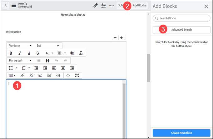 ServiceNow screen showing steps 1 through 3