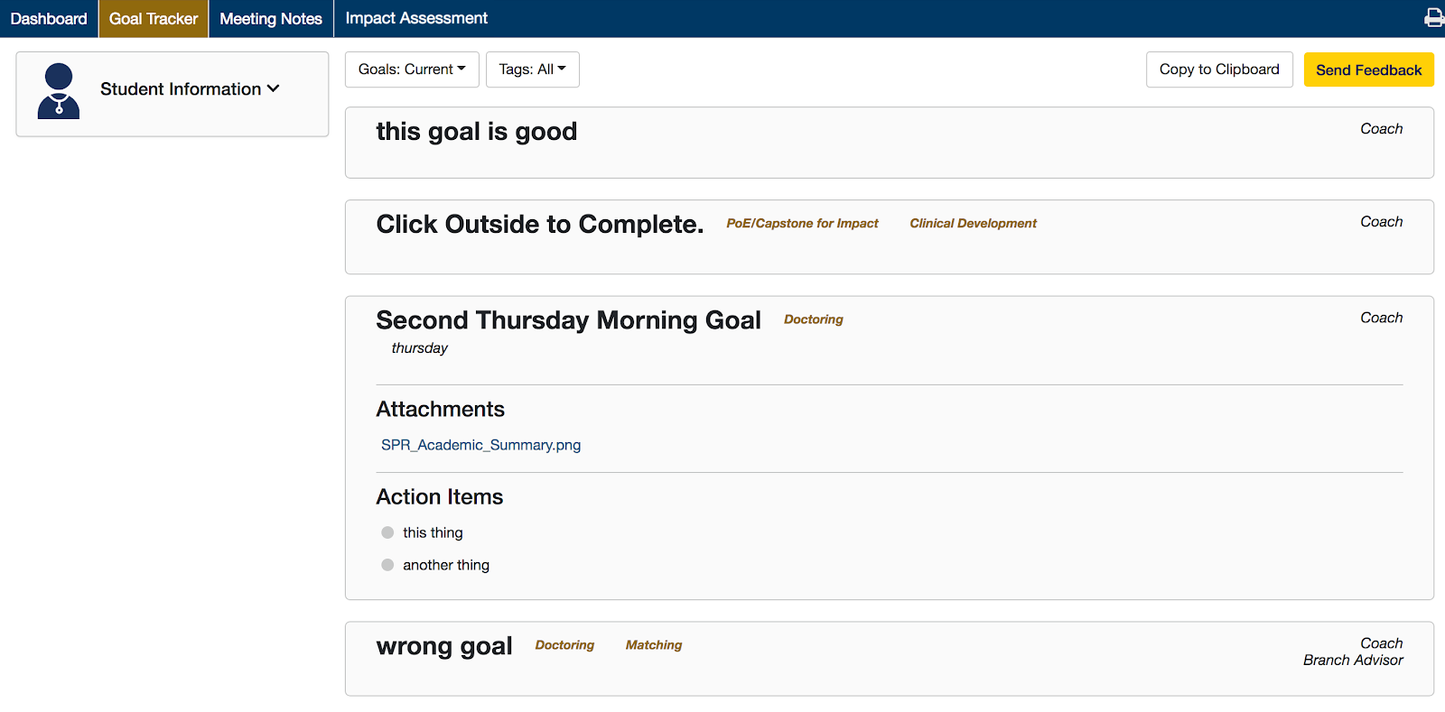 Goal Tracker