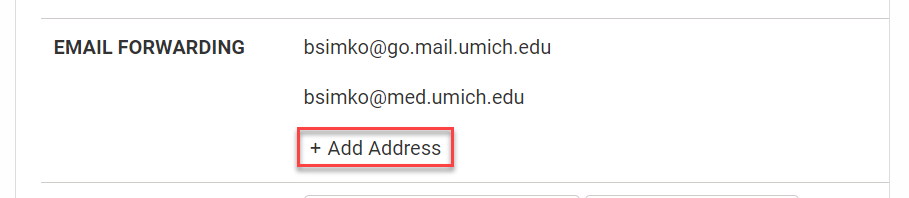 How to add email forwarding