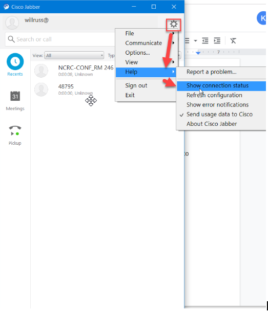 Show Connection Status