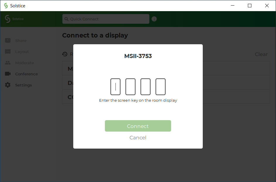 Room key should be enlarged on the TV display