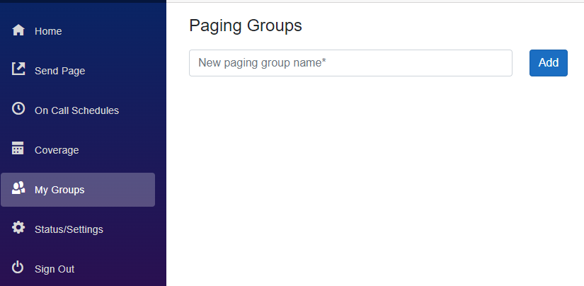 Personal Paging Groups