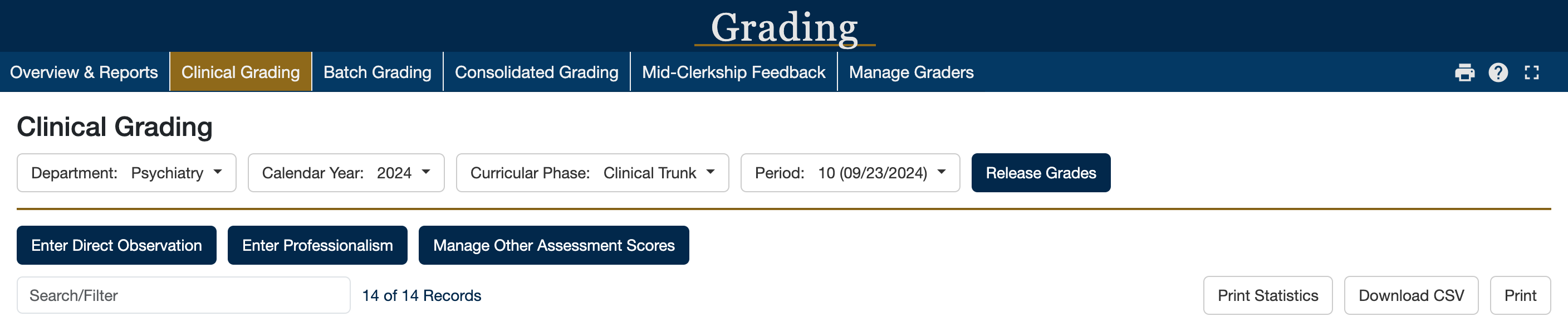 Professionalism and Other Scores screenshot
