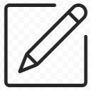 A black and white line drawing of a pencilDescription automatically generated
