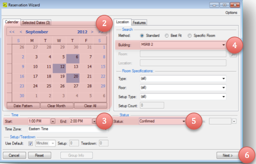 Reservation Wizard Reservation Wizard