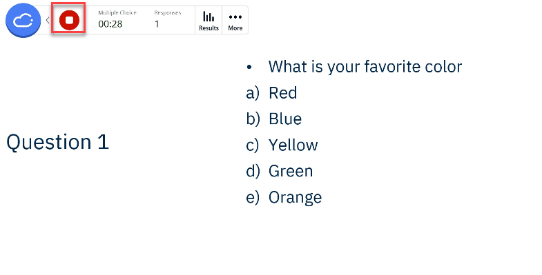 example of live poll