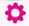 iOS/iPhone Haiku app gear icon.
