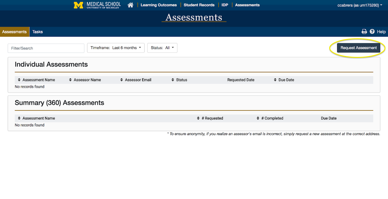 Request Assessment