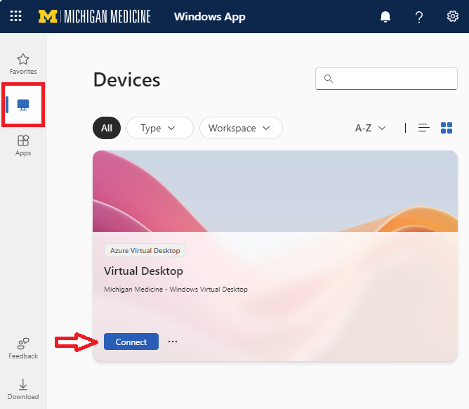  windows virtual desktop web client access michigan medicine