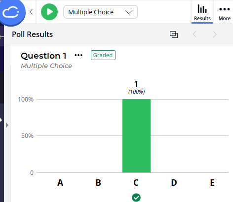 displaying correct answer