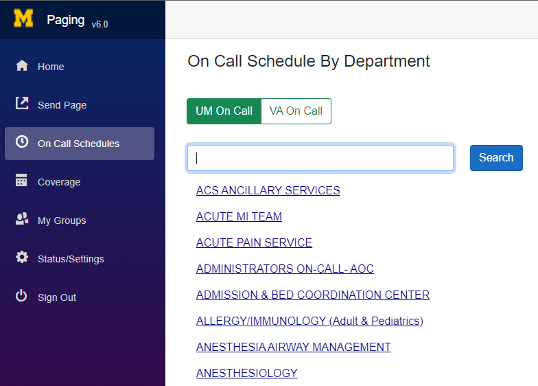 On Call Schedules